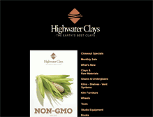 Tablet Screenshot of highwaterclays.com